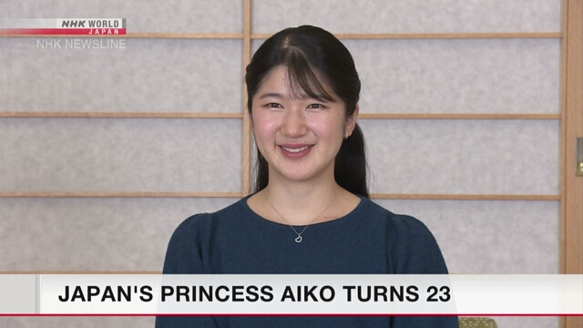 Japan’s Princess Aiko turns 23